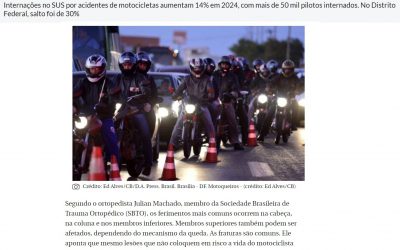 TRAUMA é destaque em reportagem do Correio Braziliense sobre aumento de internações de motociclistas